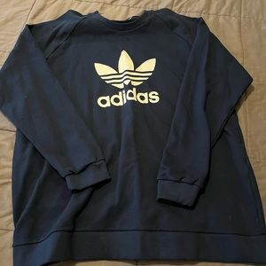 Men’s XXL navy blue Adidas crewneck sweater